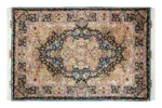 alt="Large hand-knotted Tabriz rug – Desert Radiance by Parsa Rugs, 60 Raj fine wool & silk"