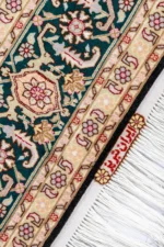 Pair of hand-knotted Persian Heris rugs from Tabriz, woven in fine wool and silk, 6 sqm each sold by Parsa Rugs.