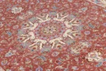 Twin set of hand-knotted Persian Olia rugs from Tabriz in terracotta and ivory tones – fine wool and silk on silk warp (6 sqm each) by Parsa Rugs.