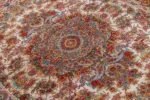 Hand-knotted Tabriz Khatibi Persian carpet in floral motif, 60 Raj, silk and fine wool, 3 sqm