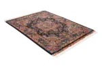 Midnight Garden -  Luxury  Hand-knotted Tabriz Rug - Image 4