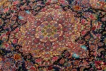 Midnight Garden -  Luxury  Hand-knotted Tabriz Rug - Image 5