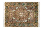 Tabriz Zaare Persian twin carpets, hand-knotted silk and wool, 65 Raj, pastel tones by Parsa Rugs