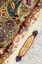 Tabriz Zaare Persian twin carpets, hand-knotted silk and wool, 65 Raj, pastel tones by Parsa Rugs