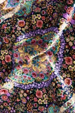 Qom silkauthentic Persian carpet with floral medallion, hand-knotted, 80 Raj, signed by Eshaghi sold by Parsa Rugs