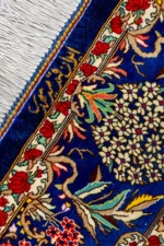 Hand-knotted Qom carpet in 100% silk, 80 Raj, 1.50 sqm – luxury Persian rug by Parsa Rugs