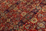 Antique Persian Meshkabad carpet 120 years old – hand-knotted wool on cotton, 4×3m in red floral design, rare collectible from