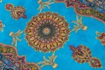 Sky Jewel Persian silk rug, Qom weaving, 80 Raj, signed Mirmehdi
