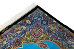 Sky Jewel Persian silk rug, Qom weaving, 80 Raj, signed Mirmehdi