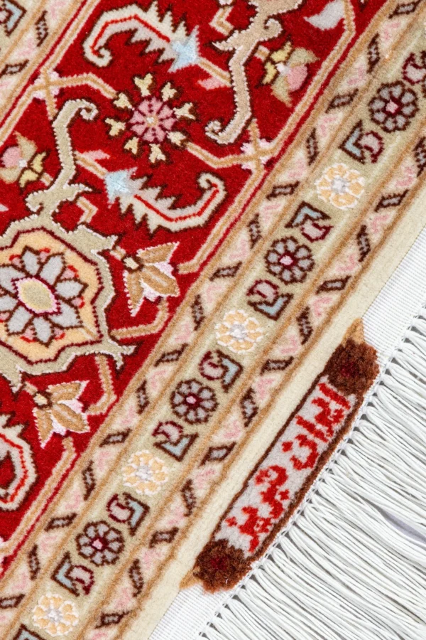 Royal Reflection – A Tabriz Twin Set, pair of Persian hand-knotted Heris carpets in fine wool and silk with high-grade cotton warp, 50 Raj density, each approx. 3 sqm.