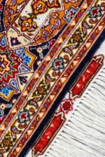 Golden Minaret Persian Tabriz dome design rug – hand-knotted 50 Raj in fine wool and natural silk, 2.02 x 1.50 m (3 sqm) luxury collectible carpet by Parsa Rugs