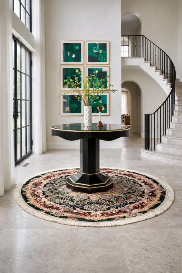 handknotted-persian-rug-round-parsa-rugs-tabriz carpet