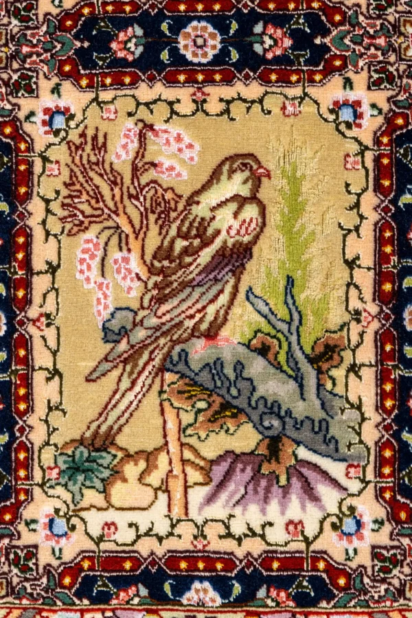 Mosaic Tales Tabriz Persian rug – hand-knotted 55 Raj panel design in fine wool and natural silk on silk warp, 3.09 x 2 m (6.18 sqm) luxury collectible by Parsa Rugs