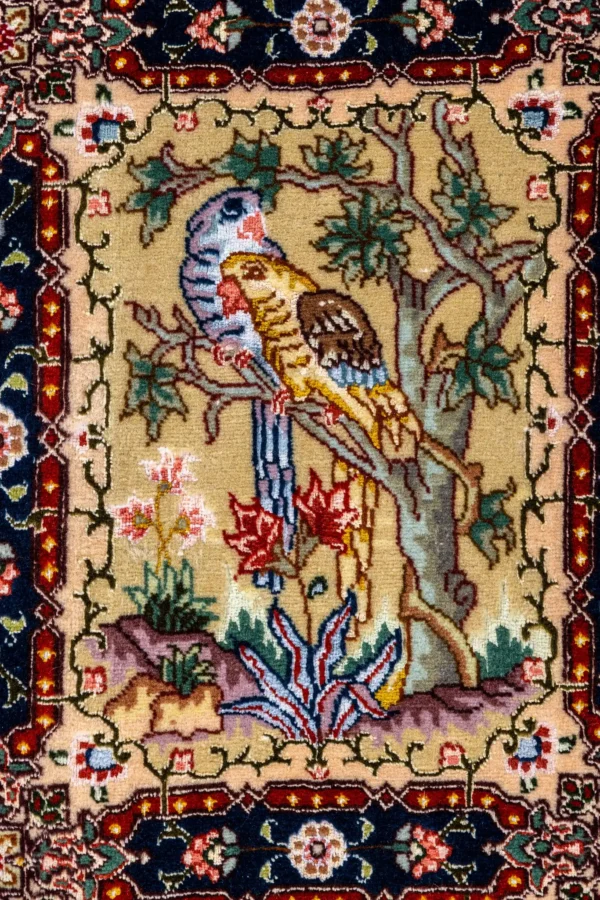 Mosaic Tales Tabriz Persian rug – hand-knotted 55 Raj panel design in fine wool and natural silk on silk warp, 3.09 x 2 m (6.18 sqm) luxury collectible by Parsa Rugs