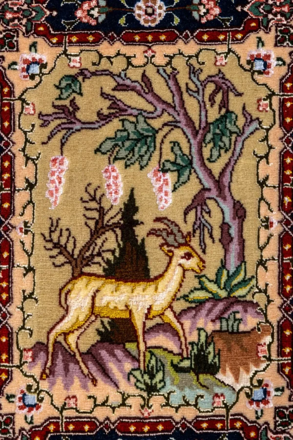 Mosaic Tales Tabriz Persian rug – hand-knotted 55 Raj panel design in fine wool and natural silk on silk warp, 3.09 x 2 m (6.18 sqm) luxury collectible by Parsa Rugs